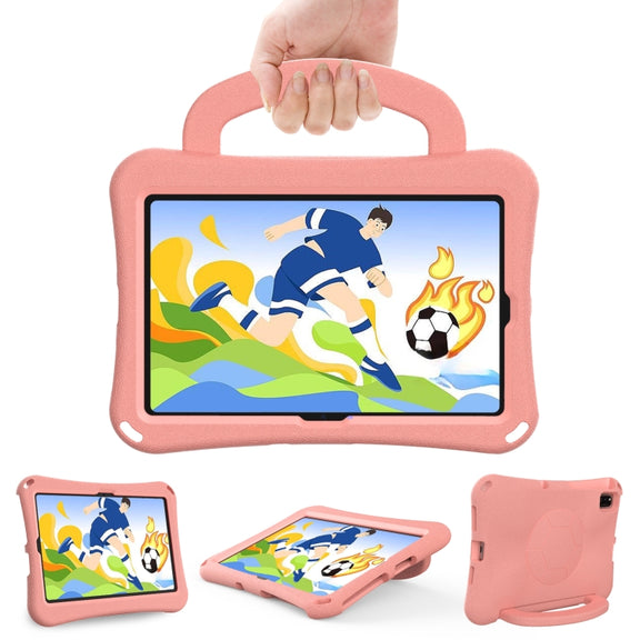 For Huawei MatePad 10.4 2020 / 2022 Handle Football Shaped EVA Shockproof Tablet Case(Light Pink)