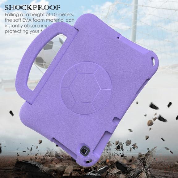 For Huawei Enpoy Tablet2 Handle Football Shaped EVA Shockproof Tablet Case(Light Purple)