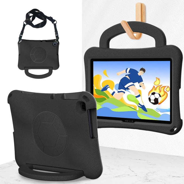 For Huawei Enpoy Tablet2 Handle Football Shaped EVA Shockproof Tablet Case(Black)