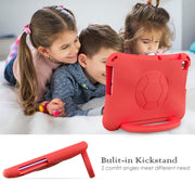 For Huawei Enpoy Tablet2 Handle Football Shaped EVA Shockproof Tablet Case(Red)