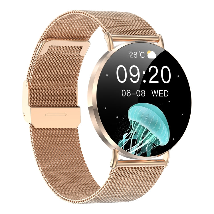 KM88 1.32 inch Color Screen Smart Watch, Support Bluetooth Call / Wellness Tracking(Gold)