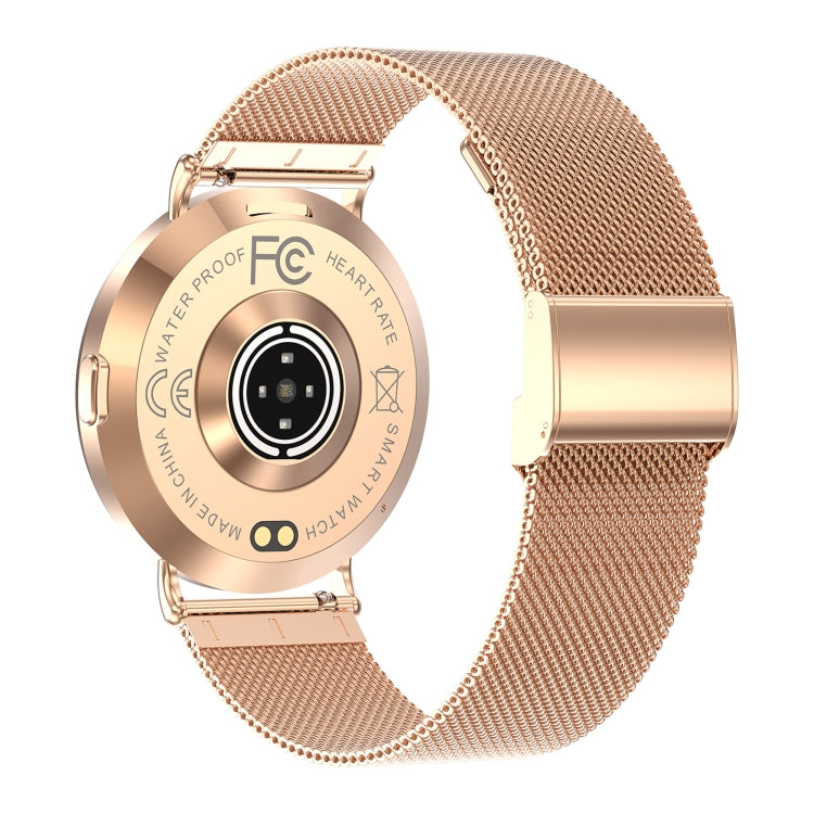 KM88 1.32 inch Color Screen Smart Watch, Support Bluetooth Call / Wellness Tracking(Gold)