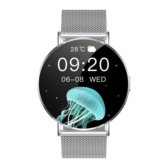 KM88 1.32 inch Color Screen Smart Watch, Support Bluetooth Call / Wellness Tracking(Silver)