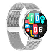 KM88 1.32 inch Color Screen Smart Watch, Support Bluetooth Call / Wellness Tracking(Silver)