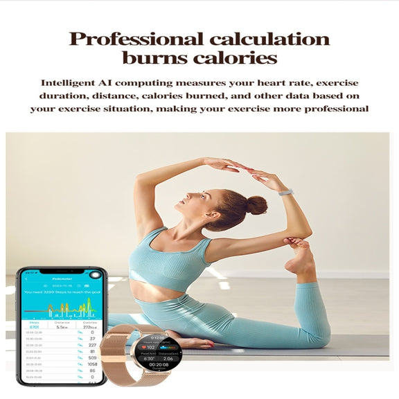 KM88 1.32 inch Color Screen Smart Watch, Support Bluetooth Call / Wellness Tracking(Gold)