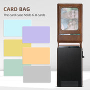 For iPhone 16e Suteni H19 Oil Wax 2-in-1 MagSafe Removable Card Box Back Phone Case(Brown)