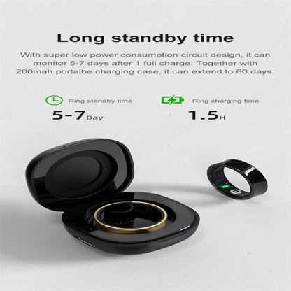 R09 SIZE 9 Smart Ring, Support Heart Rate / Blood Oxygen / Sleep Monitoring / Multiple Sports Modes(Gold) - free shipping - PMC Jewellery - Order now!