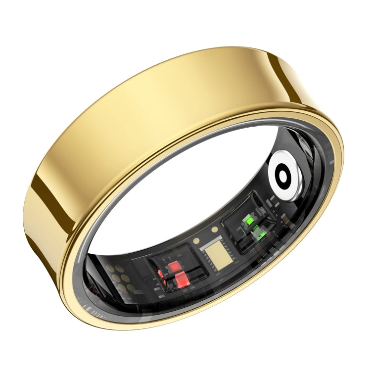 R09 SIZE 12 Smart Ring, Support Heart Rate / Blood Oxygen / Sleep Monitoring / Multiple Sports Modes(Gold)