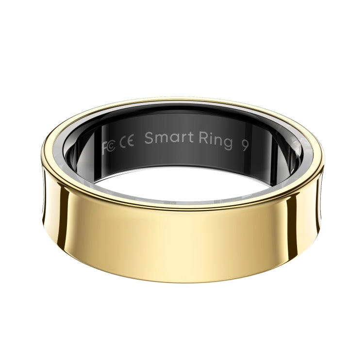 R09 SIZE 12 Smart Ring, Support Heart Rate / Blood Oxygen / Sleep Monitoring / Multiple Sports Modes(Gold)