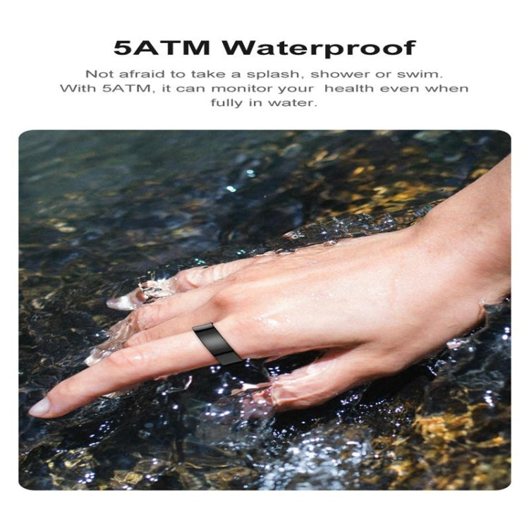 R09 SIZE 12 Smart Ring, Support Heart Rate / Blood Oxygen / Sleep Monitoring / Multiple Sports Modes(Gold)