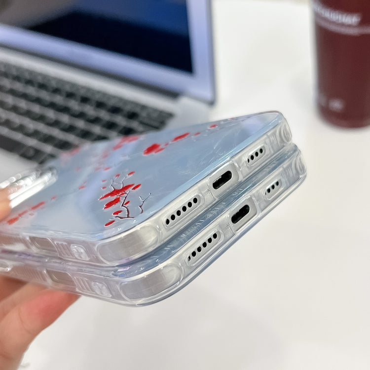 For iPhone 16e Electroplating Flower Texture TPU Phone Case(Flowers SH4) - iPhone 16e Cases by PMC TechLife | Online Shopping South Africa | PMC TechLife | Buy Now Pay Later Mobicred