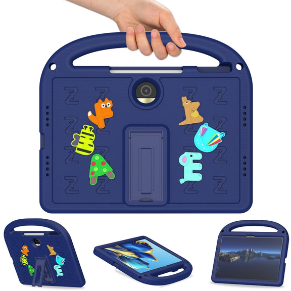 For Honor Pad 9 12.1 Cartoon Sparrow EVA Shockproof Tablet Case(Navy Blue)