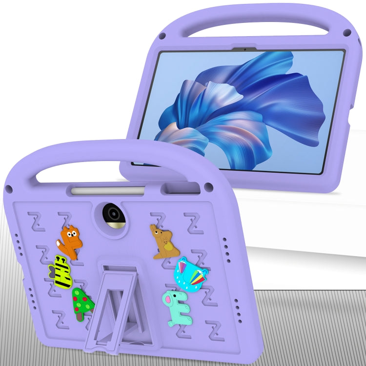 For Honor Pad 9 12.1 Cartoon Sparrow EVA Shockproof Tablet Case(Taro Purple) - Honor by PMC TechLife | Online Shopping South Africa | PMC TechLife | Buy Now Pay Later Mobicred