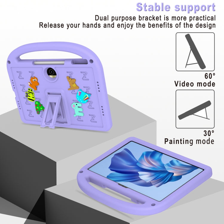 For Honor Pad 9 12.1 Cartoon Sparrow EVA Shockproof Tablet Case(Taro Purple) - Honor by PMC TechLife | Online Shopping South Africa | PMC TechLife | Buy Now Pay Later Mobicred