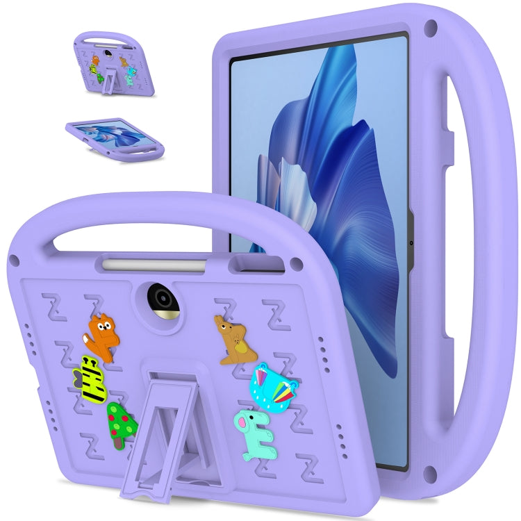 For Honor Pad 9 12.1 Cartoon Sparrow EVA Shockproof Tablet Case(Taro Purple) - Honor by PMC TechLife | Online Shopping South Africa | PMC TechLife | Buy Now Pay Later Mobicred