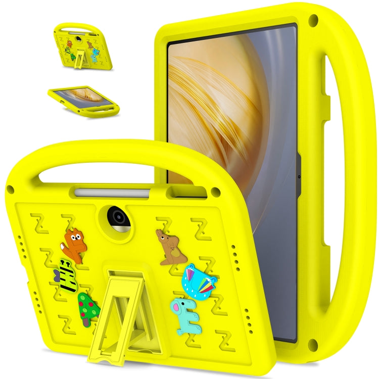 For Honor Pad 9 12.1 Cartoon Sparrow EVA Shockproof Tablet Case(Yellow) - Honor by PMC TechLife | Online Shopping South Africa | PMC TechLife | Buy Now Pay Later Mobicred