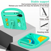 For Honor Pad X8 Pro 11.5 Cartoon Sparrow EVA Shockproof Tablet Case(Glacier Green)