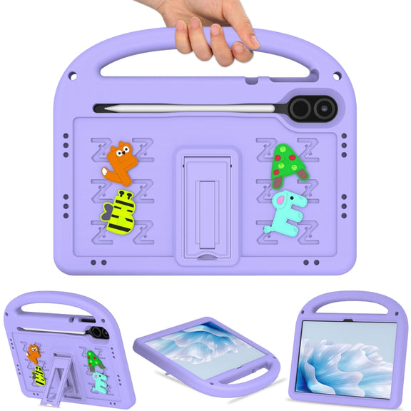 For Honor Pad X8 Pro 11.5 Cartoon Sparrow EVA Shockproof Tablet Case(Taro Purple)