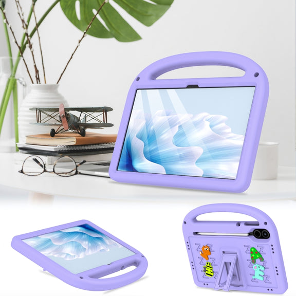 For Honor Pad X8 Pro 11.5 Cartoon Sparrow EVA Shockproof Tablet Case(Taro Purple)