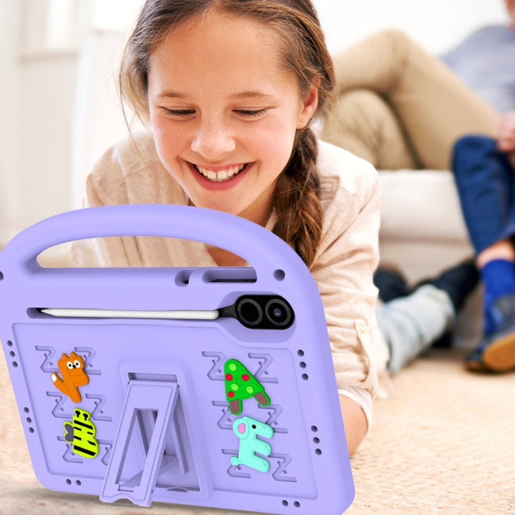For Honor Pad X8 Pro 11.5 Cartoon Sparrow EVA Shockproof Tablet Case(Taro Purple)