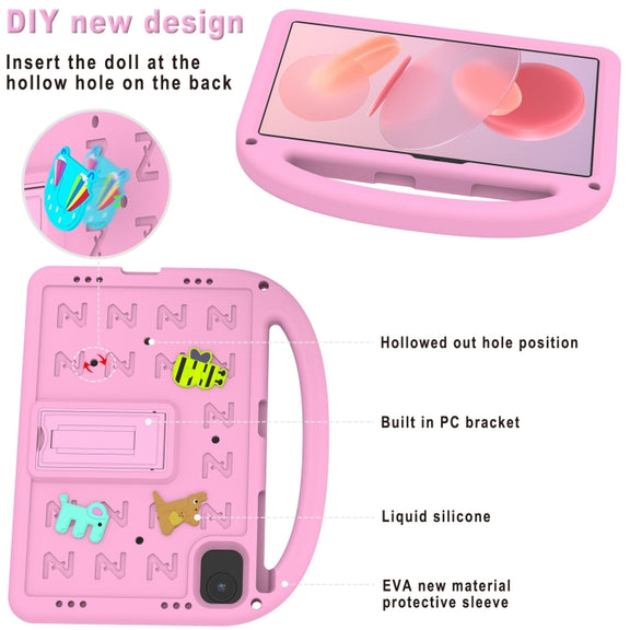 For Honor Pad X8a / X9 2024 Cartoon Sparrow EVA Shockproof Tablet Case(Pink)