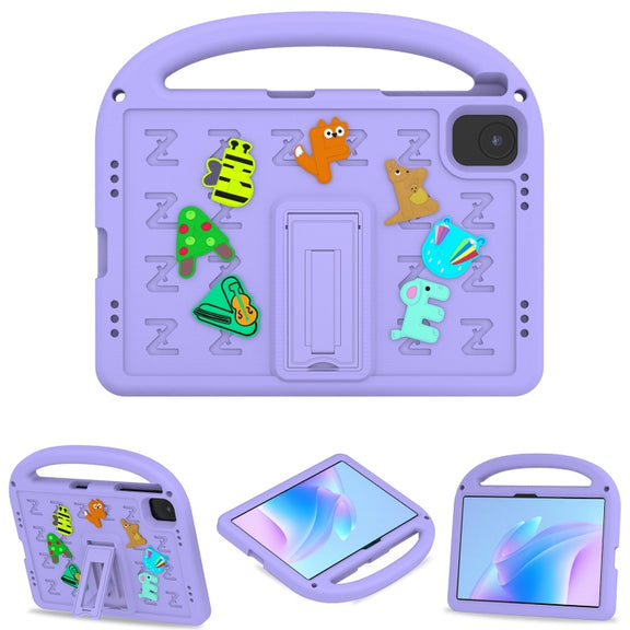 For Honor Pad X8a / X9 2024 Cartoon Sparrow EVA Shockproof Tablet Case(Taro Purple)