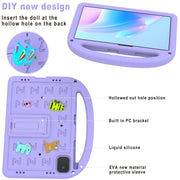 For Honor Pad X8a / X9 2024 Cartoon Sparrow EVA Shockproof Tablet Case(Taro Purple)