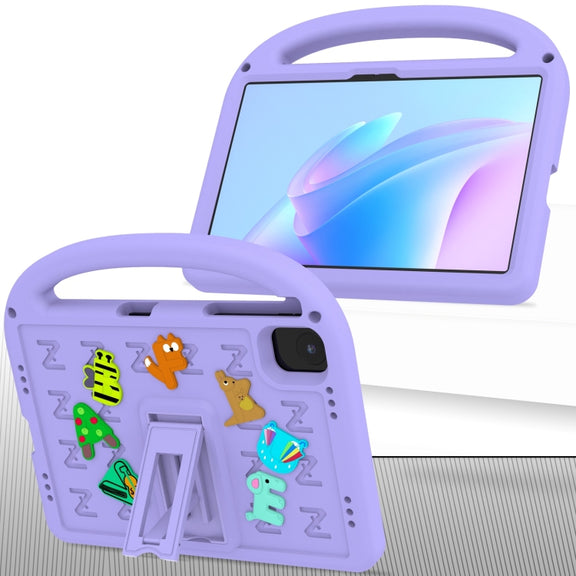 For Honor Pad X8a / X9 2024 Cartoon Sparrow EVA Shockproof Tablet Case(Taro Purple)