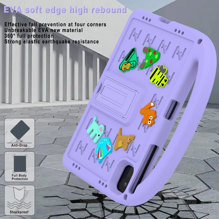 For Honor Pad X8a / X9 2024 Cartoon Sparrow EVA Shockproof Tablet Case(Taro Purple) - free shipping - PMC TechLife - Order now!