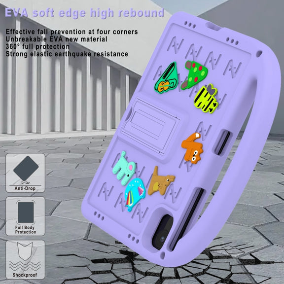For Honor Pad X8a / X9 2024 Cartoon Sparrow EVA Shockproof Tablet Case(Taro Purple)
