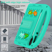 For Honor Pad X9 11.5  Cartoon Sparrow EVA Shockproof Tablet Case(Glacier Green)
