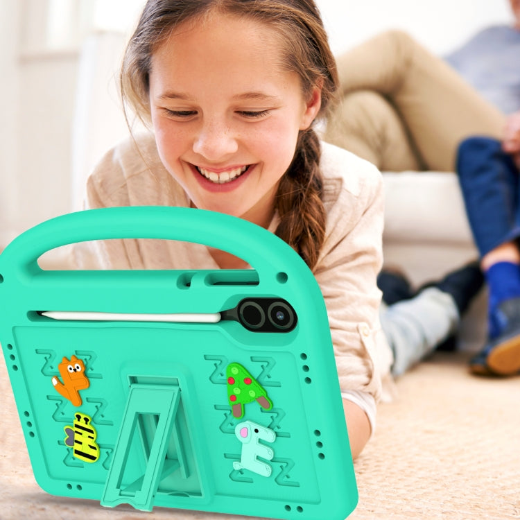 For Honor Pad X9 11.5  Cartoon Sparrow EVA Shockproof Tablet Case(Glacier Green) - Honor by PMC TechLife | Online Shopping South Africa | PMC TechLife | Buy Now Pay Later Mobicred