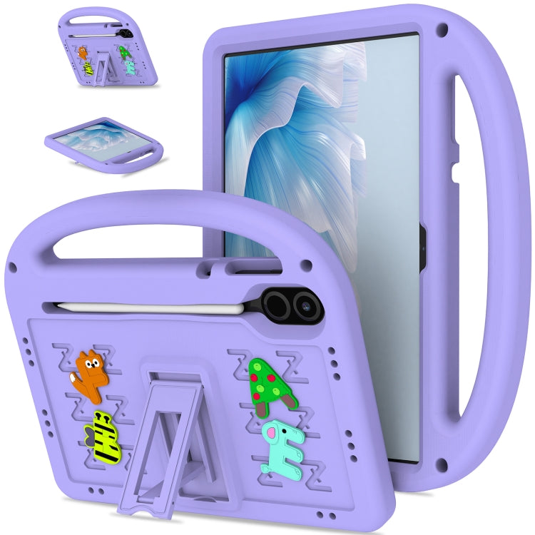 For Honor Pad X9 11.5  Cartoon Sparrow EVA Shockproof Tablet Case(Taro Purple) - Honor by PMC TechLife | Online Shopping South Africa | PMC TechLife | Buy Now Pay Later Mobicred