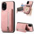 For Huawei nova 13 Pro Retro MagSafe Zipper Wallet Card Bag Back Phone Case(Pink) - free shipping - PMC TechLife - Order now!