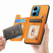For Honor 90 GT 5G Retro MagSafe Zipper Wallet Card Bag Back Phone Case(Yellow)