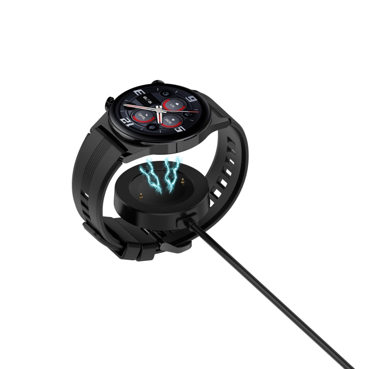 For Honor Watch 5 USB Port Integrated Magnetic Watch Charging Cable(Black) - Charger by PMC TechLife | Online Shopping South Africa | PMC TechLife | Buy Now Pay Later Mobicred