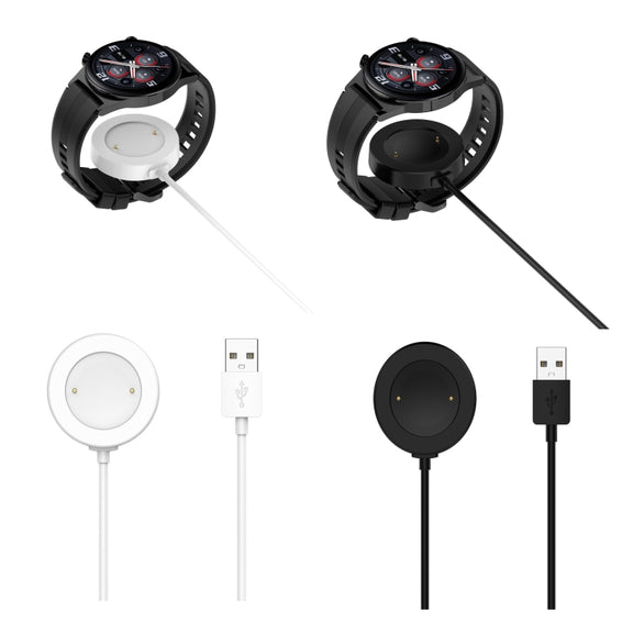For Honor Watch 5 USB Port Integrated Magnetic Watch Charging Cable(White)