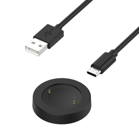 For Honor Watch 5 USB Port Split Magnetic Watch Charging Cable(Black)