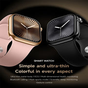 KL08 2.04 inch Color Screen Smart Watch Silicone Strap, Support Bluetooth Call(Silver)