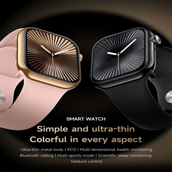 KL08 2.04 inch Color Screen Smart Watch Silicone Strap, Support Bluetooth Call(Silver)