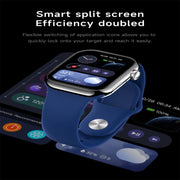 KL08 2.04 inch Color Screen Smart Watch Silicone Strap, Support Bluetooth Call(Silver)