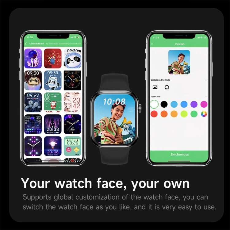 KL08 2.04 inch Color Screen Smart Watch Silicone Strap, Support Bluetooth Call(Silver) - Smart Watches by PMC TechLife | Online Shopping South Africa | PMC TechLife | Buy Now Pay Later Mobicred