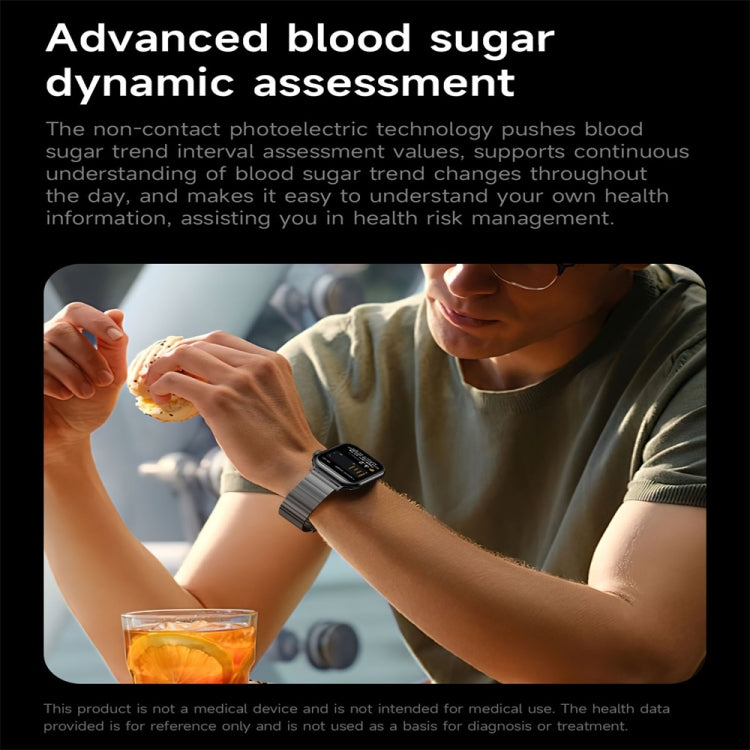 KL08 2.04 inch Color Screen Smart Watch Steel Strap, Support Bluetooth Call(Silver) - Smart Watches by PMC TechLife | Online Shopping South Africa | PMC TechLife | Buy Now Pay Later Mobicred