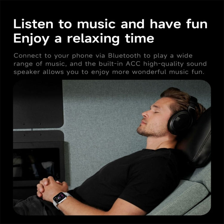 KL08 2.04 inch Color Screen Smart Watch Steel Strap, Support Bluetooth Call(Gold) - Smart Watches by PMC TechLife | Online Shopping South Africa | PMC TechLife | Buy Now Pay Later Mobicred