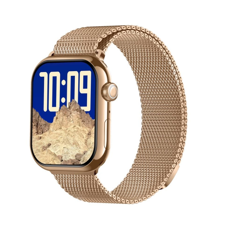 KL08 2.04 inch Color Screen Smart Watch Milan Steel Strap, Support Bluetooth Call(Gold) - Smart Watches by PMC TechLife | Online Shopping South Africa | PMC TechLife | Buy Now Pay Later Mobicred