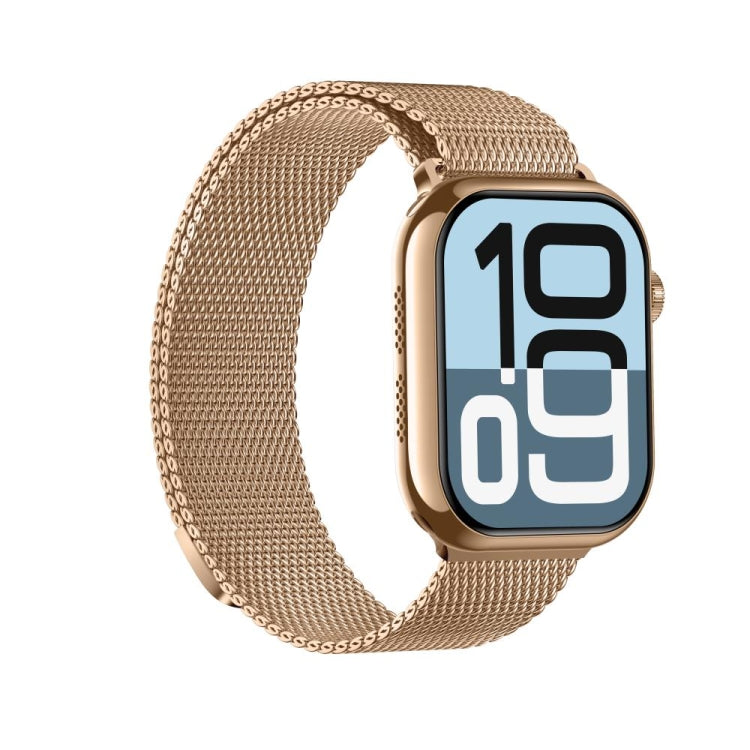 KL08 2.04 inch Color Screen Smart Watch Milan Steel Strap, Support Bluetooth Call(Gold) - Smart Watches by PMC TechLife | Online Shopping South Africa | PMC TechLife | Buy Now Pay Later Mobicred