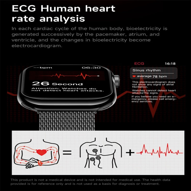 KL08 2.04 inch Color Screen Smart Watch Milan Steel Strap, Support Bluetooth Call(Gold) - Smart Watches by PMC TechLife | Online Shopping South Africa | PMC TechLife | Buy Now Pay Later Mobicred