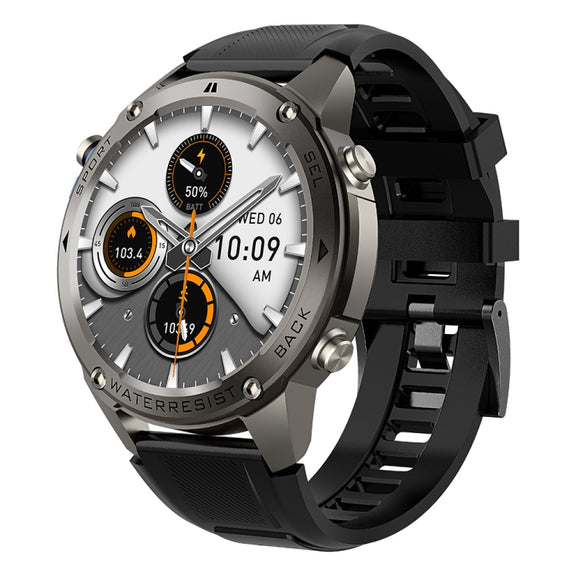 DM56 1.43 inch Color Screen Smart Watch, Support Bluetooth Call / Wellness Tracking(Black)