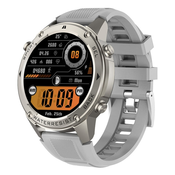 DM56 1.43 inch Color Screen Smart Watch, Support Bluetooth Call / Wellness Tracking(Silver)