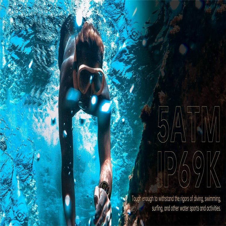 DM56 1.43 inch Color Screen Smart Watch, Support Bluetooth Call / Health Monitoring(Black) - Smart Watches by PMC TechLife | Online Shopping South Africa | PMC TechLife | Buy Now Pay Later Mobicred